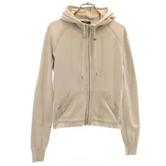 BURBERRY LONDON バーバリーロンドン 長袖 ニット ジップパーカー 1 ベージュ 三陽商会 レディース 古着のサムネイル