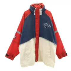 Champion チャンピオン 90s オールド ナイロンジャケット L ネイビー メンズ 古着