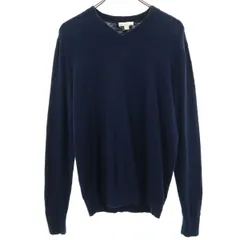 GAP ギャップ 長袖 Vネック ニット M ネイビー メンズ 古着