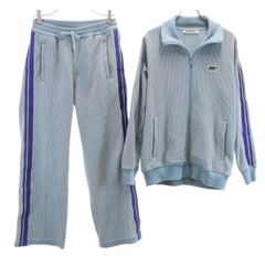 ONITSUKA TIGER 오니츠카 타이거 와플지 트럭 재킷 상하 셋업 S/XS 블루 그레이 유니섹스 맨즈 헌옷