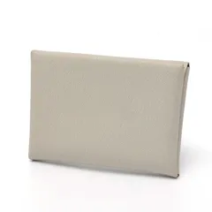 エルメス / HERMES カルヴィ デュオ / コイン カードケース シェーブル ミゾル グリーングレー系 【中古】のサムネイル