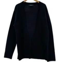 nano universe ナノユニバース ボタンレス ニットカーディガン sizeL/ネイビー