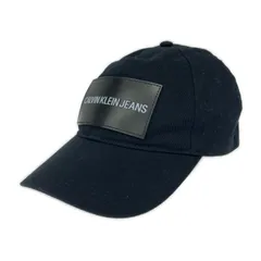 Calvin klein Jeans カルバンクラインジーンズ ボックスロゴキャップ sizeOS/ブラック