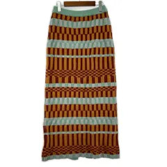 VACANCY ヴァカンシー タグ付き ニットスカート sizeFREE/オレンジ系