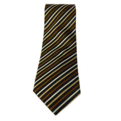 BURBERRY BLACK LABEL バーバリーブラックレーベル ストライプネクタイ size-/キャメル