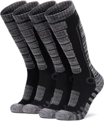 【即日発送】コンプレッション スキーソックス アウトドア 冬用 スポーツ 秋 2足組 厚手 靴下 ソックス スキー 男女兼用 スノーボード