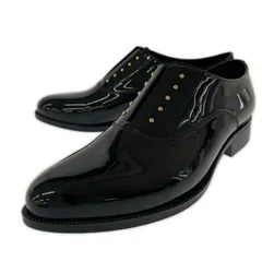 TEMPERATE テンパレイト エナメル レインシューズ size36/ブラック