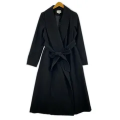 rienda リエンダ ショールカラー ロングコート sizeS/ブラック