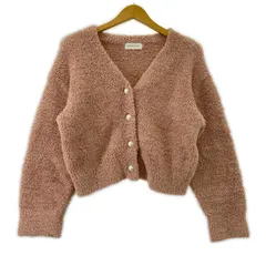 SNIDEL HOME スナイデル ホーム Vネックカーディガン sizeF/ピンク