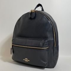 美品】COACH リュック ブラック リュック レザー ゴールド金具 - メルカリ
