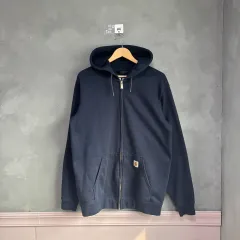 Carhartt カーハート ルーズフィット ミッドウェイト フードジップアップ ネイビー