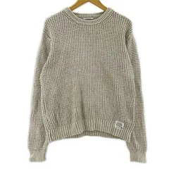 BAYFLOW  ベイフロー ワッフルニット size2/グレー×アイボリー