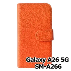 【新品未使用】Galaxy A26 5G 手帳型スマホ ケース シボ型押し PUレザー (カバー色テラコッタオレンジ) 無地 くすみ ニュアンスカラー シンプル おしゃれ カード収納 flip49-muji-galaxya26-teor
