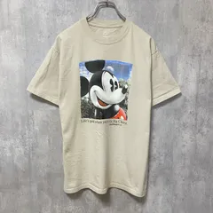 古着 used　Disney World　ディズニー　ミッキーマウス　半袖オフィシャルプリントTシャツ　レトロ　クルーネック