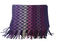 k01250213108　COMME CA ISM　0　パープル系　　ファッション小物　マフラー　秋冬