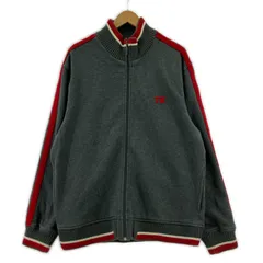 TOMMY HILFIGER トミーヒルフィガー  裏起毛 ジップアップジャケット sizeS/グレー×レッド