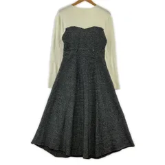 PROPORTION BODY DRESSING プロポーションボディ ドレッシング ドッキングワンピース sizeM/アイボリー×ブラック系