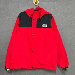 THE NORTH FACE ザノースフェイス キッズ 140 フード ウィンドブレーカー ジャケット レッド BO158