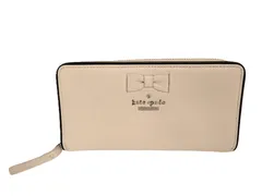 k03250206052　kate spade　0　ベージュ×黒　　ファッション小物　財布/コインケース　通年
