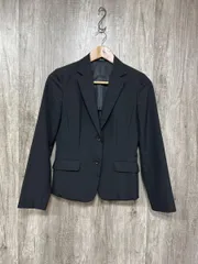 COMME CA ISM コムサイズム ウール100％ 日本製 テーラード ジャケット sizeS/黒 ◆■ レディース