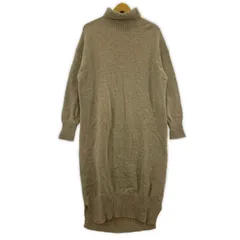 SIMPLICITE シンプリシテェ タートルネック ニットワンピース size表記なし/ベージュ