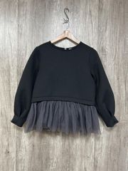 CLANE フリルペプラムトップス 長袖 ブラック サイズ2 | Mercari