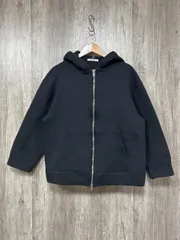 UNITED ARROWS ユナイテッドアローズ フロントZIP フーディー ジップアップ パーカー sizeM/黒 ◆■ レディース