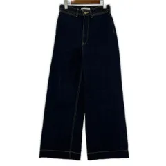 AZUL BY MOUSSY　アズールバイマウジー ワイドデニムパンツ sizeL/ネイビー