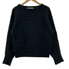 green label relaxing グリーンレーベルリラクシング ウール ボートネックニット size表記なし/ネイビー