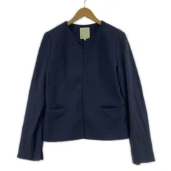 B:MING LIFE STORE by BEAMS ビーミングバイビームス ノーカラージャケット sizeL/ネイビーのサムネイル