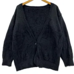 ITEMS URBAN RESEARCH アイテムズ アーバンリサーチ シャギーニットカーディガン sizeOne/ブラック