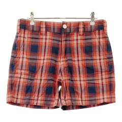 サイズ：28inch BEAMS GOLF ビームスゴルフ ×Dickies ショートパンツ チェック柄 オレンジ系 [240101567629] ゴルフウェア レディース ストスト