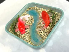 ハンドメイド    金魚の置物    小物入れ