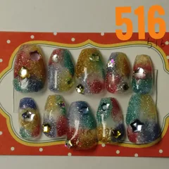 ハンドメイドネイルチップ 516