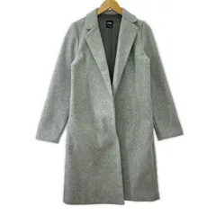 ZARA  ザラ　 ボタンレス チェスターコート sizeEUR S/グレー