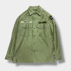 U.S.Army ミリタリーシャツ ユーティリティシャツ OG107 オリーブ グリーン 古着