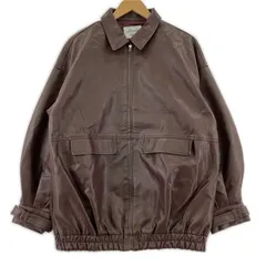 NICOLE CLUB ニコルクラブ フェイクレザージャケット size38/ブラウン