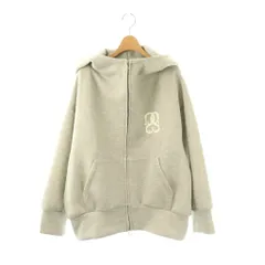 スナイデル SNIDEL 25SS ボリュームパーカー フーディー ラメ ジップアップ F グレー /DF ■OS