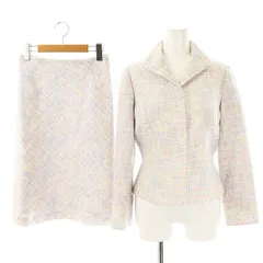 エムズグレイシー M'S GRACY スカートスーツ ジャケット ツイード 38 ピンク マルチカラー /ES ■OS ■GY39 ■AX