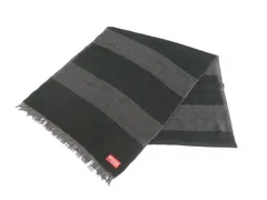 k05250401112　BREATH THERMO　0　黒×グレー　　ファッション小物　マフラー　秋冬