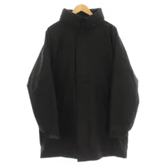 ユニクロ UNIQLO 防風パデッドコート 中綿 ロングコート L 黒 ブラック 311-449630 /☆G