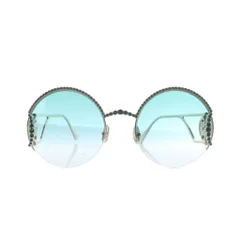 ロベルトカヴァリ roberto cavalli サングラス 眼鏡 めがね グラデーション ラインストーン ロゴ 58□22-140 ゴールド色 RC 1123 28P ■GY11 /MQのサムネイル