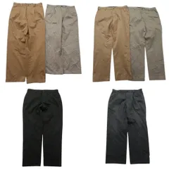 古着卸 まとめ売り ブルックスブラザーズ パンツ MIX 6枚セット (メンズ 37 /38 ) ダブル仕様 ツータック ブラック 中古 古着 NE0357