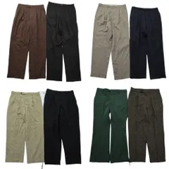 古着卸 まとめ売り ノーブランド スラックス パンツ 8枚セット (メンズ 34 ) ブラック ブラウン グリーン 2タック 中古 古着 NE0244