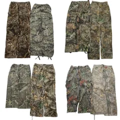 古着卸 まとめ売り リアルツリー パンツ MIX 8枚セット (メンズ S /M /30 /32 /34 ) カーゴ ストレート 裾絞り 中古 古着 NE0344