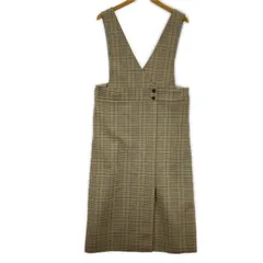 simplicite  シンプリシテェ  チェック ジャンパースカートワンピース size表記なし/ベージュ系