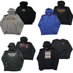 古着卸 まとめ売り ナイキ NIKE スウェット 8枚セット (メンズ M ) カレッジ風 アーチロゴ スウォッシュロゴ 中古 古着 NE0467