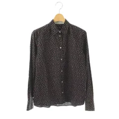 ピーエスポールスミス PS Paul Smith 花柄 コットン 長袖シャツ 40 ダークネイビー マルチカラー /ES ■OS
