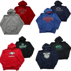 古着卸 まとめ売り カラー パーカー スウェット 8枚セット (メンズ L ) カレッジチーム 英文字 フーディー ワンポイント 中古 古着 NE0552