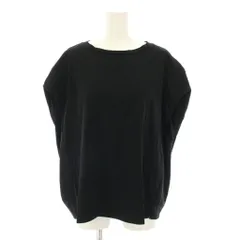 アドーア ADORE ライトスムースバックギャザーカットソー ブラウス 半袖 フレンチスリーブ 38 黒 ブラック 531-8160510 /YT ■JS